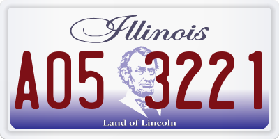 IL license plate A053221
