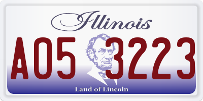 IL license plate A053223