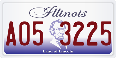 IL license plate A053225