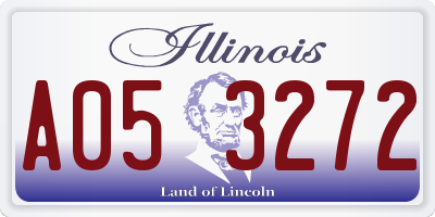 IL license plate A053272
