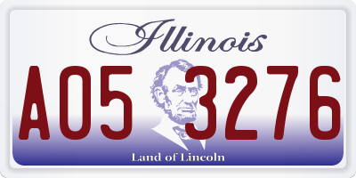 IL license plate A053276