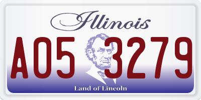 IL license plate A053279