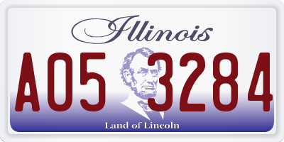 IL license plate A053284