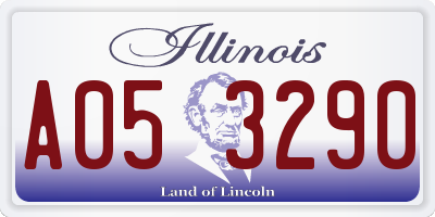 IL license plate A053290