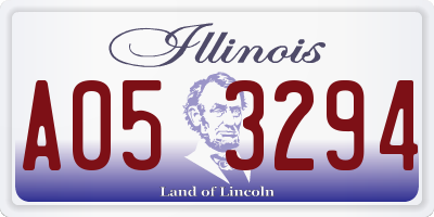 IL license plate A053294