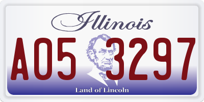 IL license plate A053297