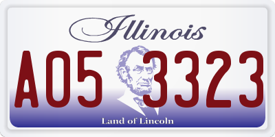 IL license plate A053323