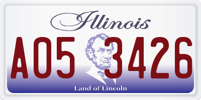 IL license plate A053426