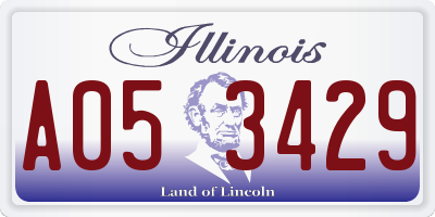 IL license plate A053429