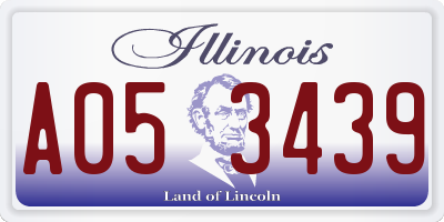 IL license plate A053439