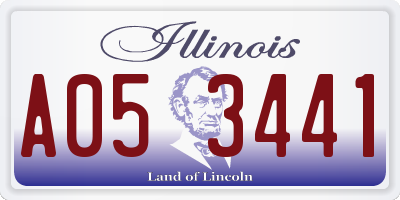 IL license plate A053441