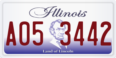 IL license plate A053442