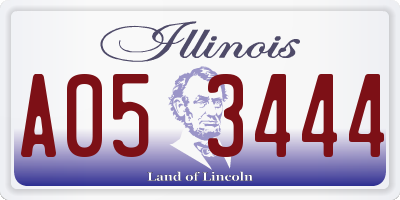 IL license plate A053444
