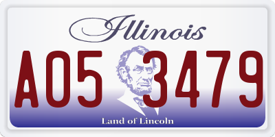 IL license plate A053479