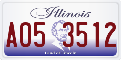 IL license plate A053512