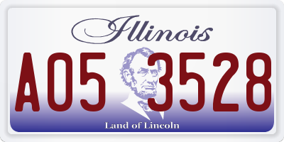 IL license plate A053528