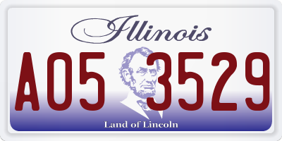 IL license plate A053529