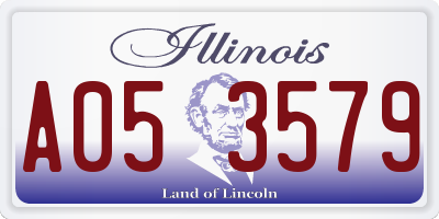 IL license plate A053579