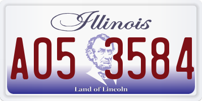 IL license plate A053584