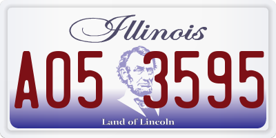 IL license plate A053595