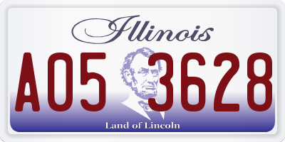 IL license plate A053628