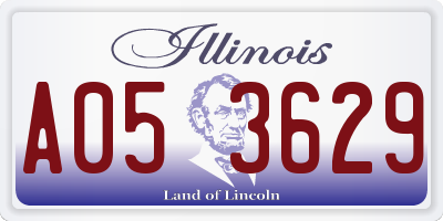 IL license plate A053629