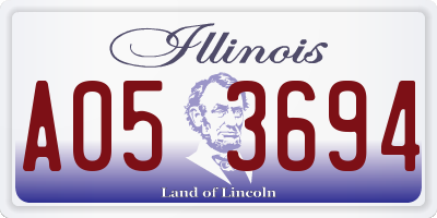 IL license plate A053694