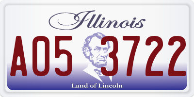 IL license plate A053722