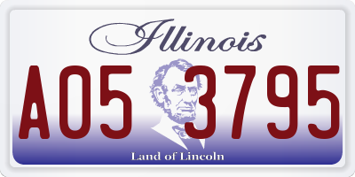 IL license plate A053795