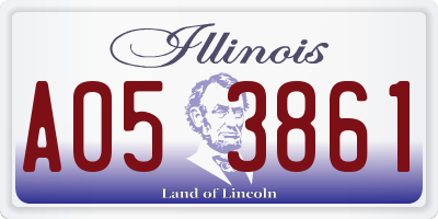 IL license plate A053861