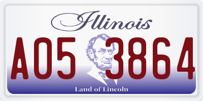 IL license plate A053864