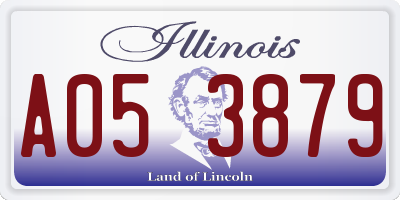 IL license plate A053879