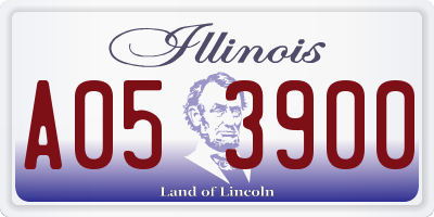 IL license plate A053900