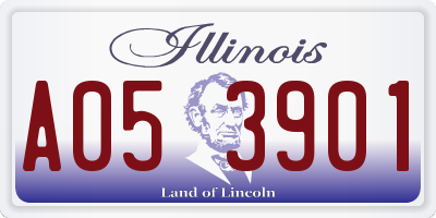 IL license plate A053901