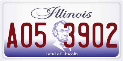 IL license plate A053902