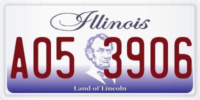 IL license plate A053906