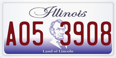 IL license plate A053908