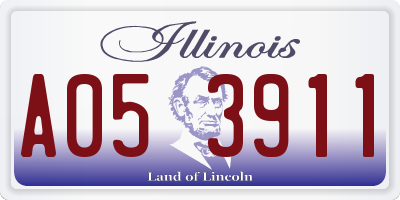 IL license plate A053911