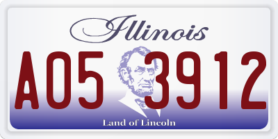 IL license plate A053912