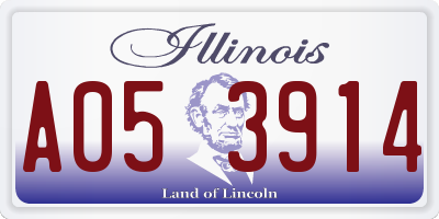 IL license plate A053914