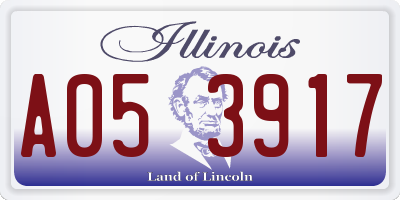 IL license plate A053917