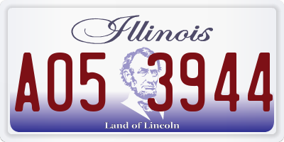 IL license plate A053944