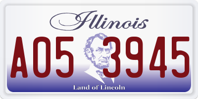 IL license plate A053945