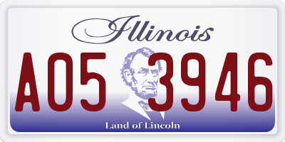 IL license plate A053946