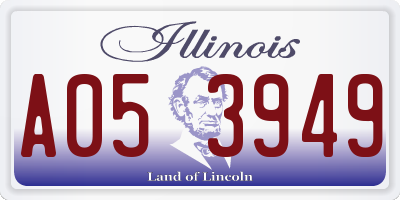 IL license plate A053949