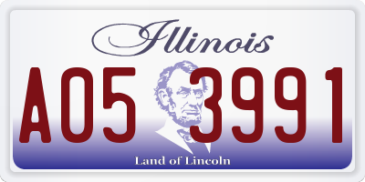 IL license plate A053991
