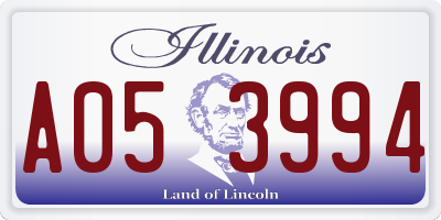 IL license plate A053994
