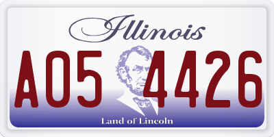 IL license plate A054426