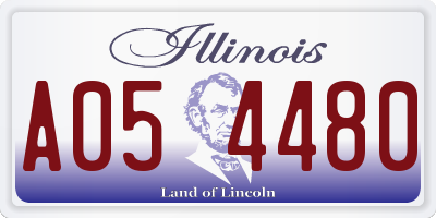 IL license plate A054480