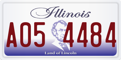 IL license plate A054484